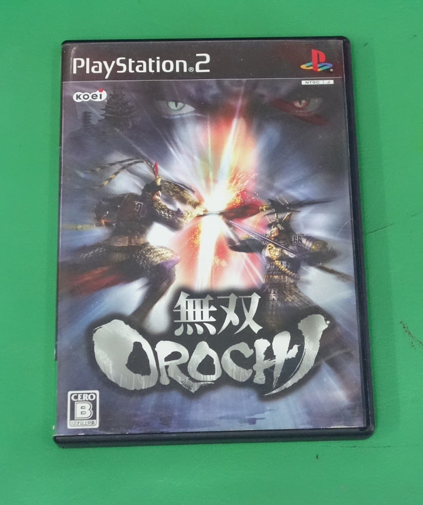 A9 ขายแผ่นเกมส์ของแท้ SONY PS2  เกมส์ตามปก OROCHI จำนวนผู้เล่น1-2คน  สินค้าใช้งานมาแล้วสภาพดีโซนเจแปนภาษาญี่ปุ่น   เก็บเงินปลายทางได้