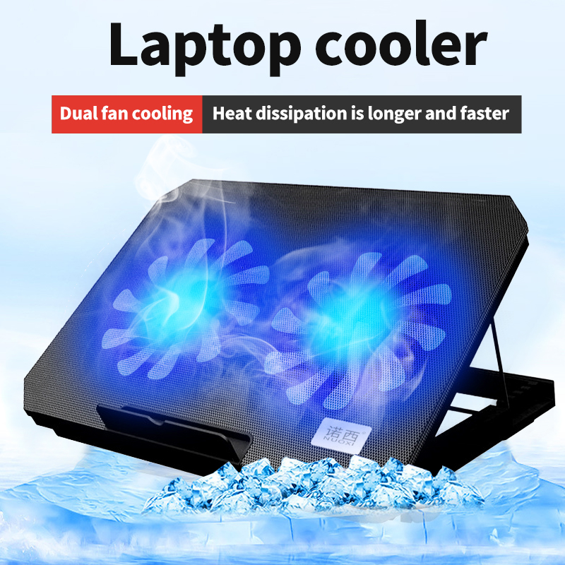 Cooling Base Laptop Cooling Pad Gaming Laptop Stand Cooler Six Fans Two