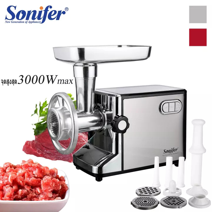 peak value3000W Electric Meat Grinders Stainless Steel Housing Heavy Duty Grinder Home Meat Mince Sausage Stuffer Food Processor3000W Electric Meat Grinders Stainless Steel Housing Heavy Duty Grinder Home Meat Mince Sausage Stuffer Food Processor