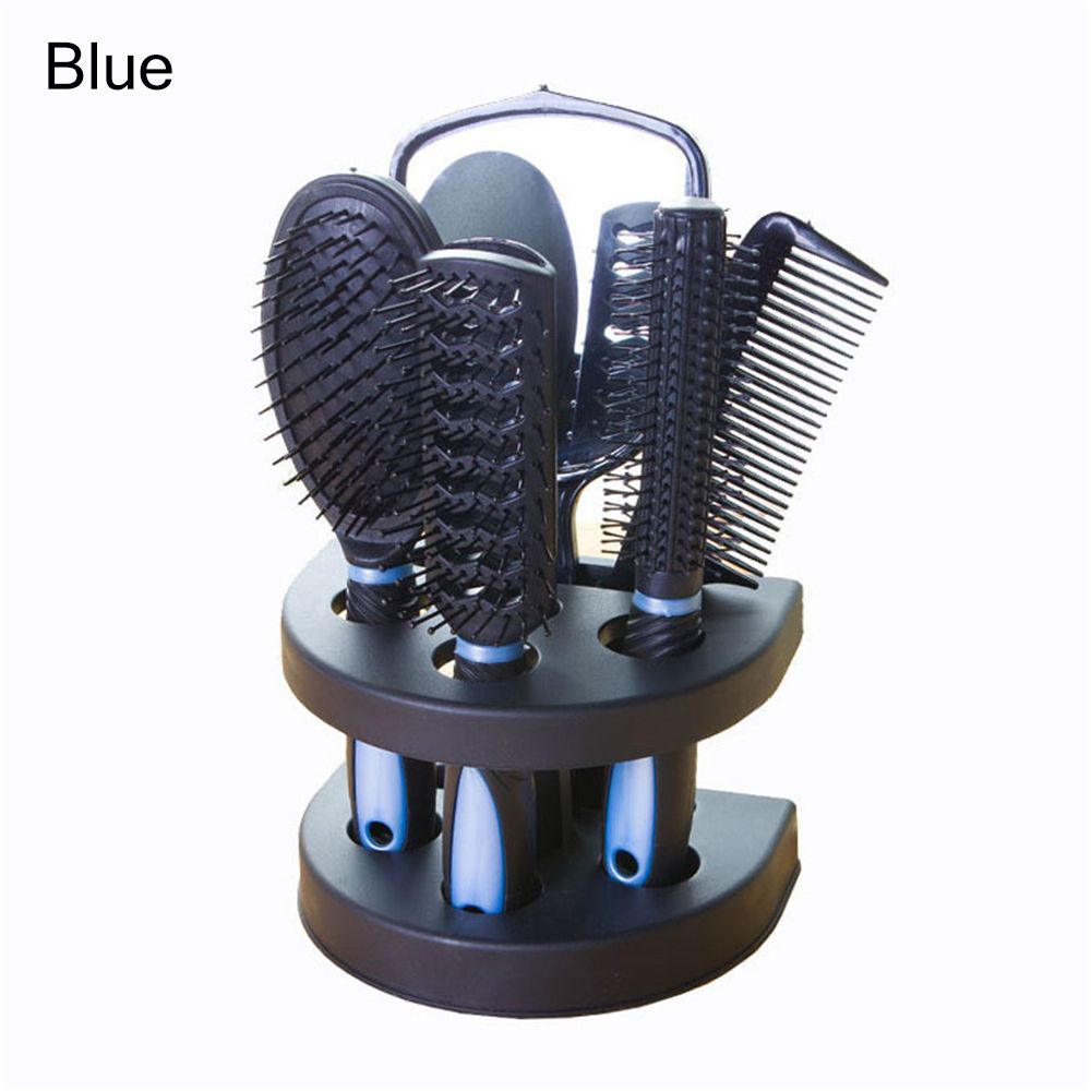 WCYC 5Pcs Health and Beauty Professional Hairbrush Styling Tool Styling  Salon Mirror Stand Holder Hair Brush Comb Mirror Set Hair Brush Set Massage  Comb | Lazada