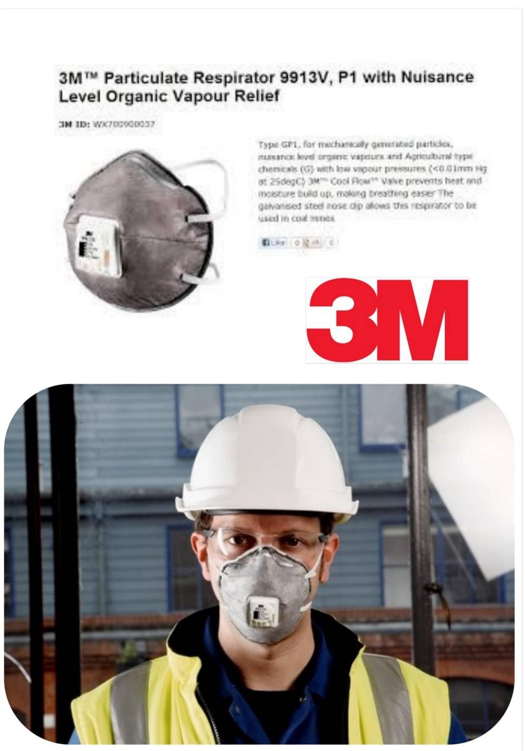 3M-9913V P1 แพค 1 ชิ้น หน้ากากป้องกันฝุ่น และสารเคมีไอระเหยอ่อนๆ ได้ เช่น พ่นสี ทาสี ฉีดยาฆ่าแมลง เคลือบเงา ฟอกย้อม ซ่อมบำรุง , มาตรฐาน P1 จากยุโรป ป้องกันฝุ่นไอระเหย มีวาวล์ระบายอากาศ ช่วยให้หายใจสะดวกมากยิ่งขึ้น 3M-9913V P1 แพค 1 ชิ้น หน้ากากป้องกันฝุ่น และสารเคมีไอระเหยอ่อนๆ ได้ เช่น พ่นสี ทาสี ฉีดยาฆ่าแมลง เคลือบเงา ฟอกย้อม ซ่อมบำรุง , มาตรฐาน P1 จากยุโรป ป้องกันฝุ่นไอระเหย มีวาวล์ระบายอากาศ ช่วยให้หายใจสะดวกมากยิ่งขึ้น