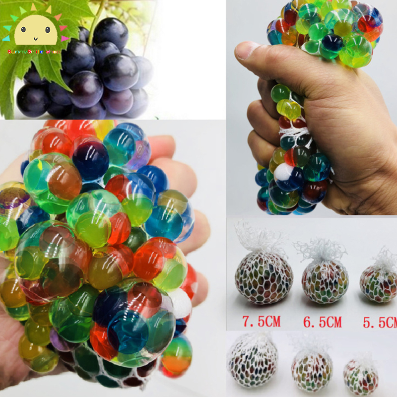 Emoji Stress Balls Squeeze Ball Grape Toy Anti Stress Relief Reliever Toy Autism 