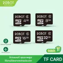 ภาพขนาดย่อของภาพหน้าปกสินค้าROBOT เมมโมรี่การ์ด Micro SD card/Memory Card/ TF Card ความจุ 4/8/16/32/64 gb 100% รับประกันตลอดการใช้งาน จากร้าน Vivan Thailand บน Lazada