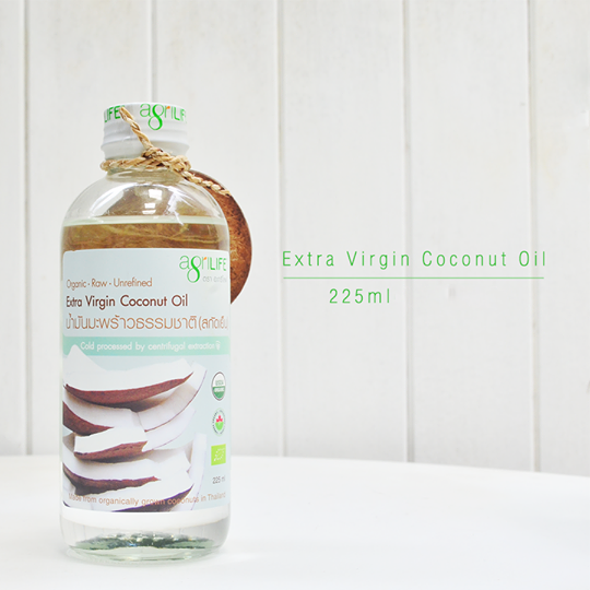Agrilife น้ำมันมะพร้าวธรรมชาติสกัดเย็น Coconut Oil Extra virgin (ขนาด 225 มล.)