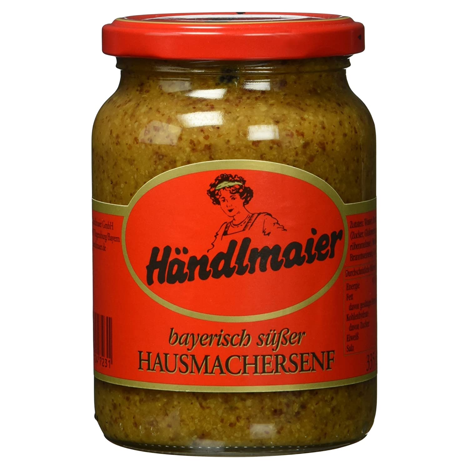Haendlmaier suesser Hausmachersenf sweet mustard 335ml from Germany