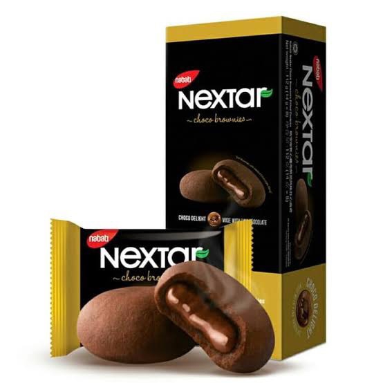 บราวนี่ Nextar บราวนี่ ขนม Nextar บราวนี่ช๊อคโกแลต คุกกี้ลาวา คุกกี้ สอดไส้ช๊อคโกแลต [1 กล่อง 8 ชิ้น] EXP.01/2022