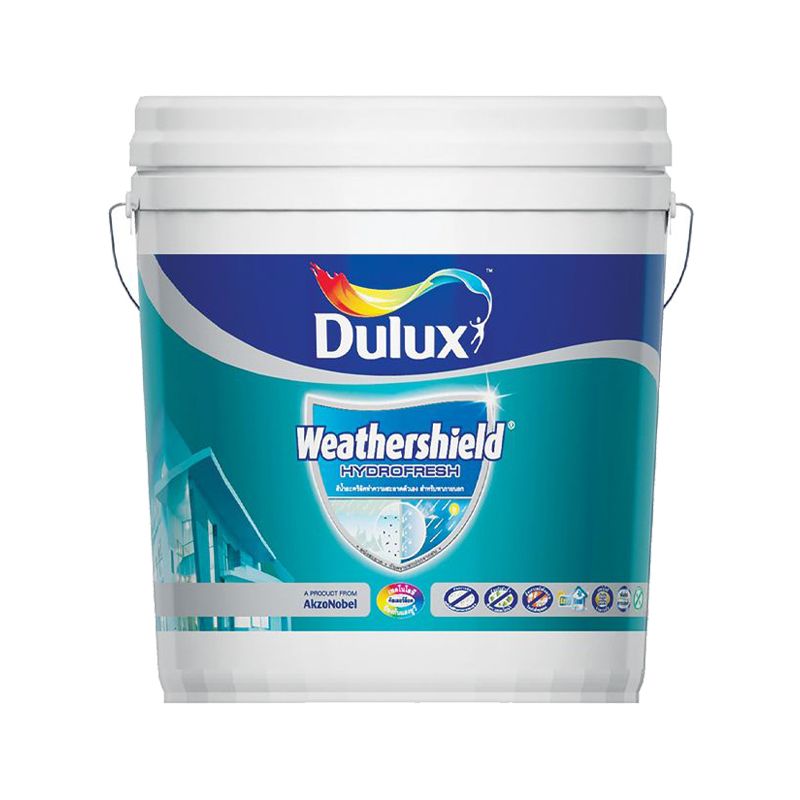 DULUX สีน้ำทาภายนอก ชนิดเนียน รุ่น เวเธอร์ชีลด์ ไฮโดรเฟรช ขนาด 3 ลิตร เบส B