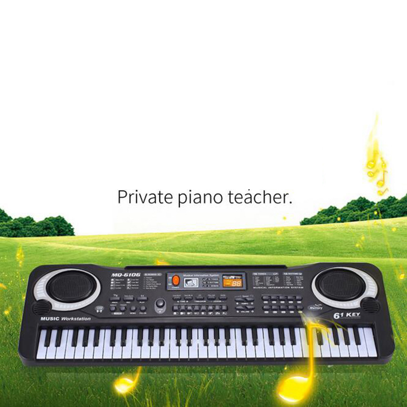 Toygo 61คีย์เพลงดิจิตอล Eleic คีย์บอร์ด Key Board ดนตรีเปียโนไฟฟ้าออร์แกนสำหรับเด็ก