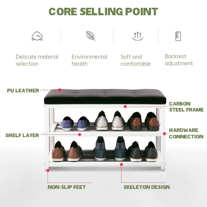 Shoe Changing Stool Shoe Bench Shoe Rack Shoe Changing Rack Home ...