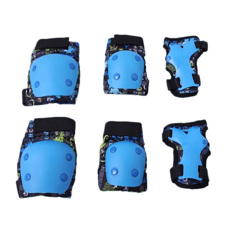 6Pc Rollerblading Skateboarding for Kid Elbow Knee Pads Wrist Guards
