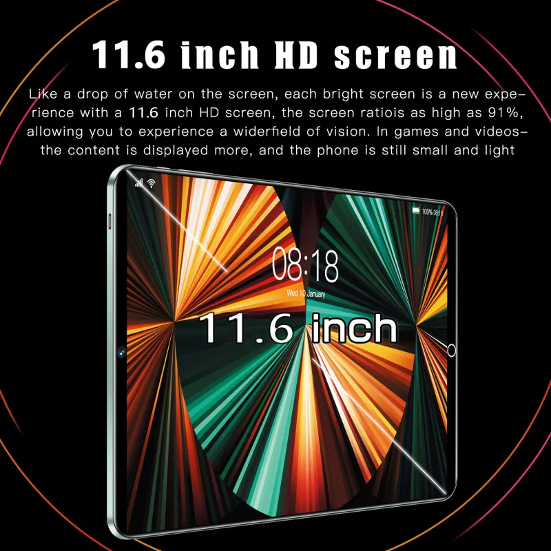 ภาพสินค้าSansumg 12 Pro 11.6 นิ้ว แท็บเล็ต Tablet RAM16G+ROM512G 24+48MP Full HD แท็บเล็ตพีซี Android12.0 แท็บเล็ต WIFI 4G/5G หน่วยประมวลผล แท็บเล็ตของแท้ 10-core หน้าจอ ไอเเพ็ด แท็บเล็ตราคาถูก ส่งฟรี ipad ไอแพด แท็บเล็ตของแท้ 11pro จากร้าน Tablet PCPC บน Lazada ภาพที่ 4