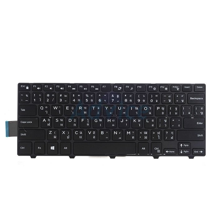 Keyboard DELL 5455 (Black) 'PowerMax' (สกรีนไทย-อังกฤษ)