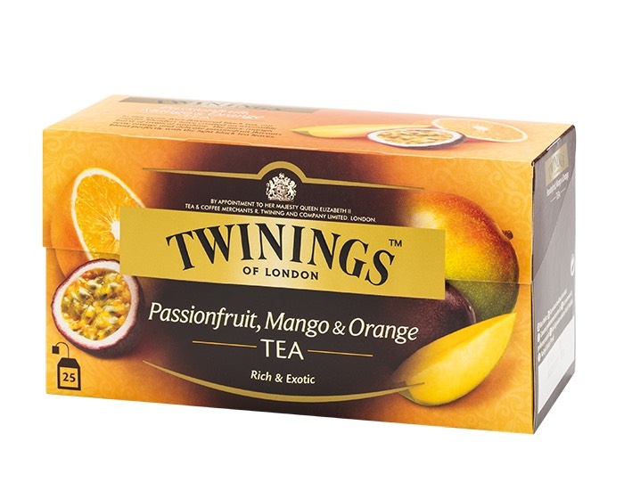 TWININGS OF LONDON ชา กล่อง 25 ซอง PassionFruit Mango Orange TEA