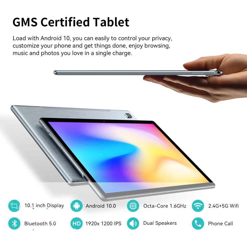 ภาพสินค้าTeclast P20S tablet android 12 Wifi 4G LTE แท็บเล็ต จอแสดงผล10.1 นิ้ว RAM 4GB ROM 64GB CPU 8-core MT6762 ความจุสูงสุด 1TB จากร้าน Teclast Official Store บน Lazada ภาพที่ 5