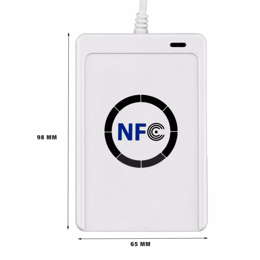 ACR122U RFID Smart Card NFC Reader Writer Copier Duplicator Writable ...
