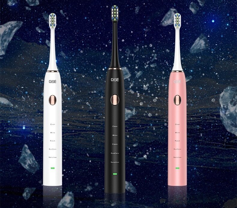 แปรงสีฟันไฟฟ้า  QISE S350  (Manual of electric toothbrush)สะดวก แปรงได้ลึกทุกซอกทุกมุม นุ่มนวล สะอาด