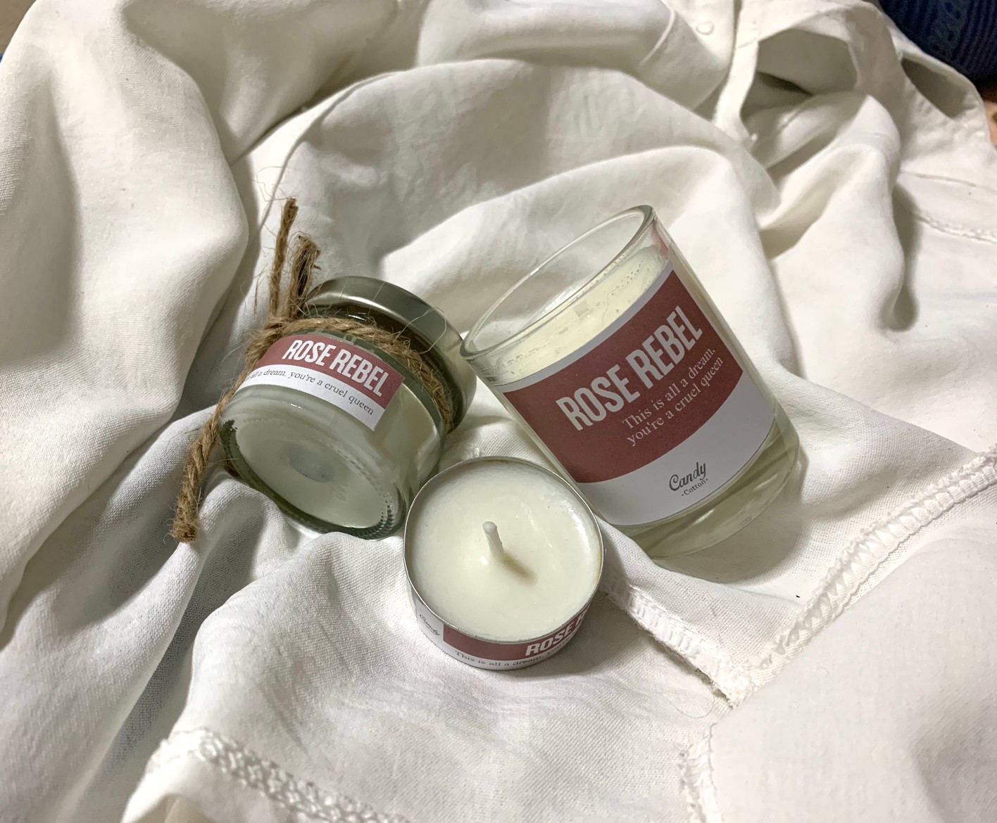 เทียนหอม กลิ่น โรส ราเบล - Soy Candle Rose Rabel เทียนหอมไขถั่วเหลือง เทียน ของขวัญให้คนที่คุณรัก กลิ่นกุหลาบ หอมชวนหลงใหล