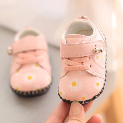 0-18 Months Kids Shoes Walking Shoes for Boy Girl Infant Baby Toddler Shoes 10 Months Fashion Princess Flowers Soft Soles Non-slip