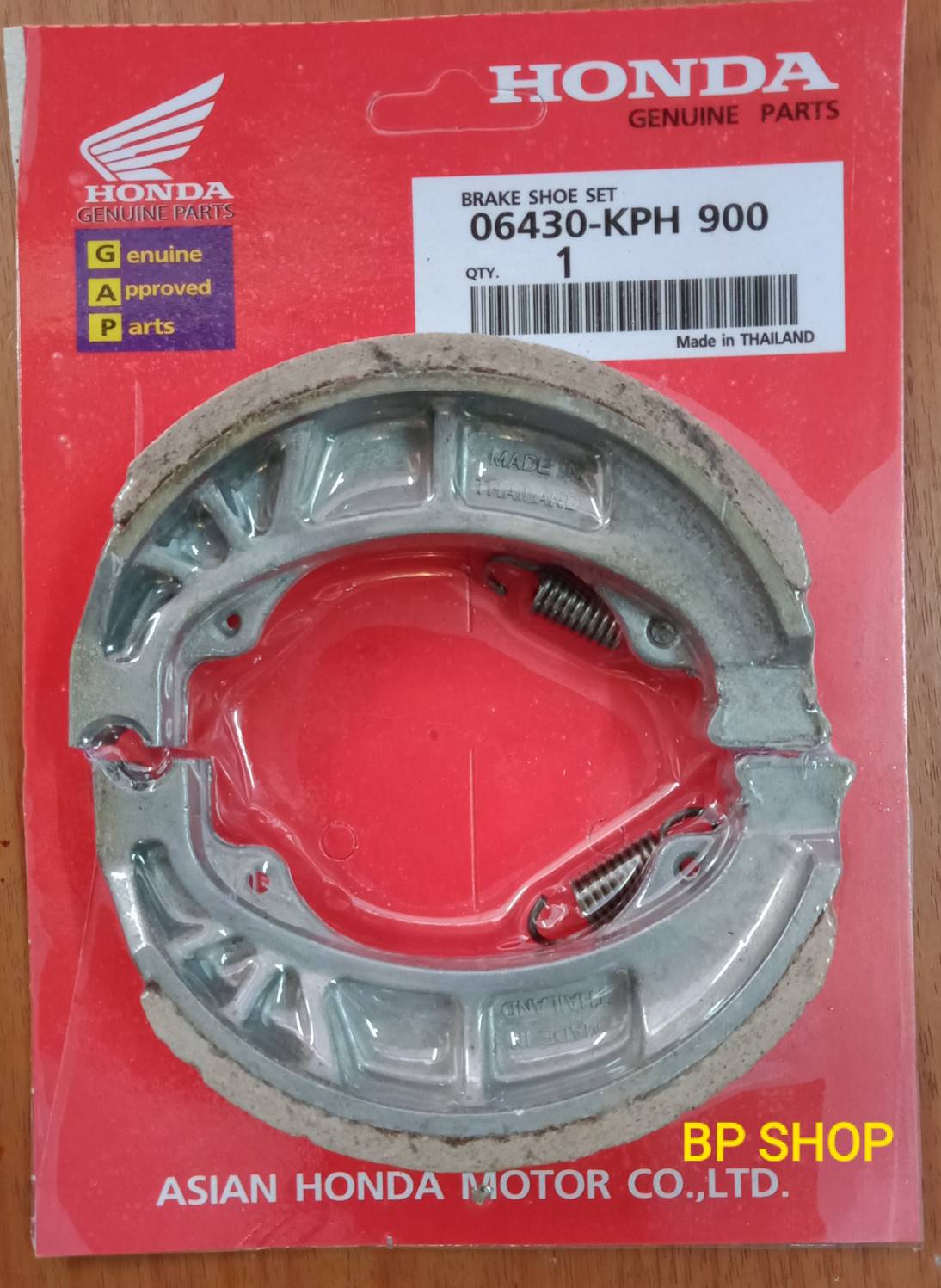 ผ้าเบรคดั้มหลัง HONDA ใส่กับรถ เวฟ100/ 110 /110inew /125/125i/125inew /ดรีม มีบริการเก็บเงินปลายทางค่ะ