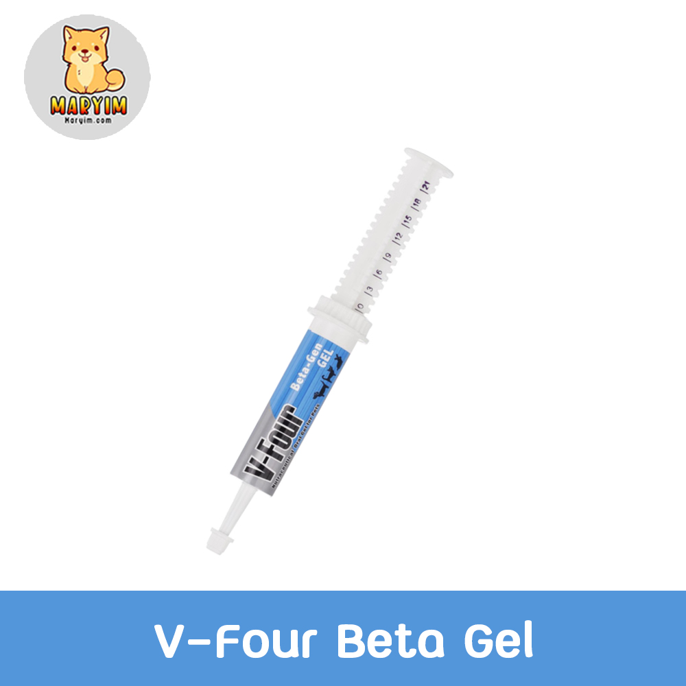 V-Four Beta-Gen Gel อาหารเสริม ภูมิต้านทาน สุนัข แมว (สีฟ้า) 21g