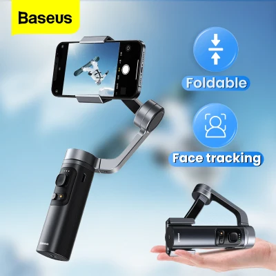 Baseus Foldable 3-Axis Handheld Gimbal Stabilizer Smartphone Selfie Stick For IOS/Android Mobile Camera