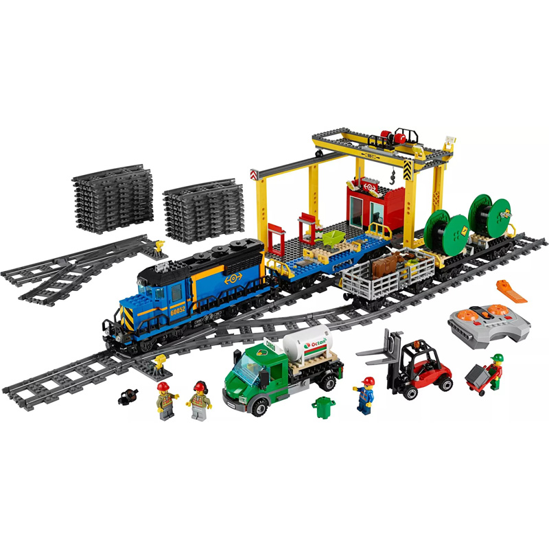 LEGO LEGO City Series Freight Train Train Electric Remote Control Cargo ...