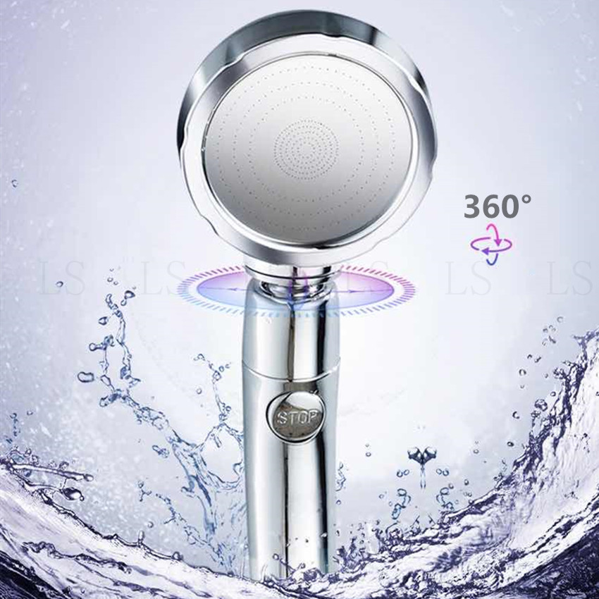 Siam Lifestyle  ฝักบัว หัวฝักบัวอาบน้ำแรงดันสูง ประหยัดน้ำ 360 Degrees Rotating ON/Off Pause Switch 3-Settings Water Saving Shower Head