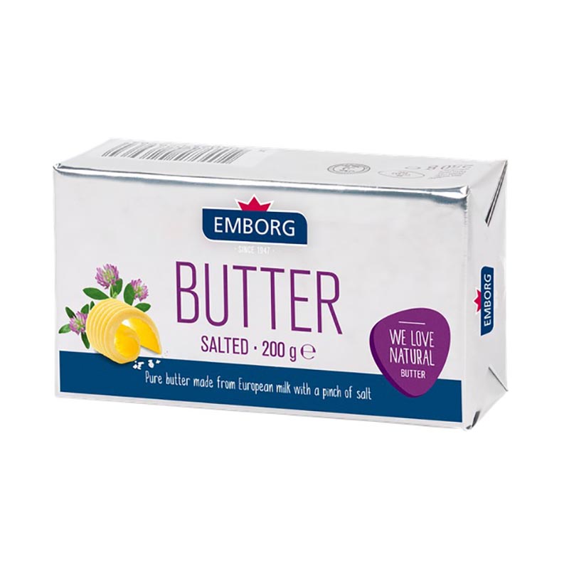 เอ็มบอร์ก เนยเค็ม 200 กรัม/Embell Salted Butter 200 grams.