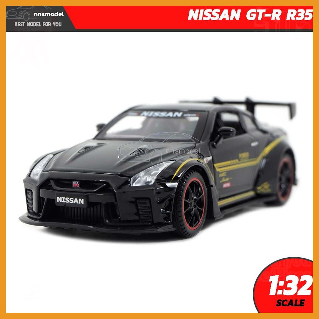 สินค้าขายดี!!! โมเดลรถ NISSAN GT-R R35 สีดำ (Scale 1:32) โมเดลจีทีอาร์ ...