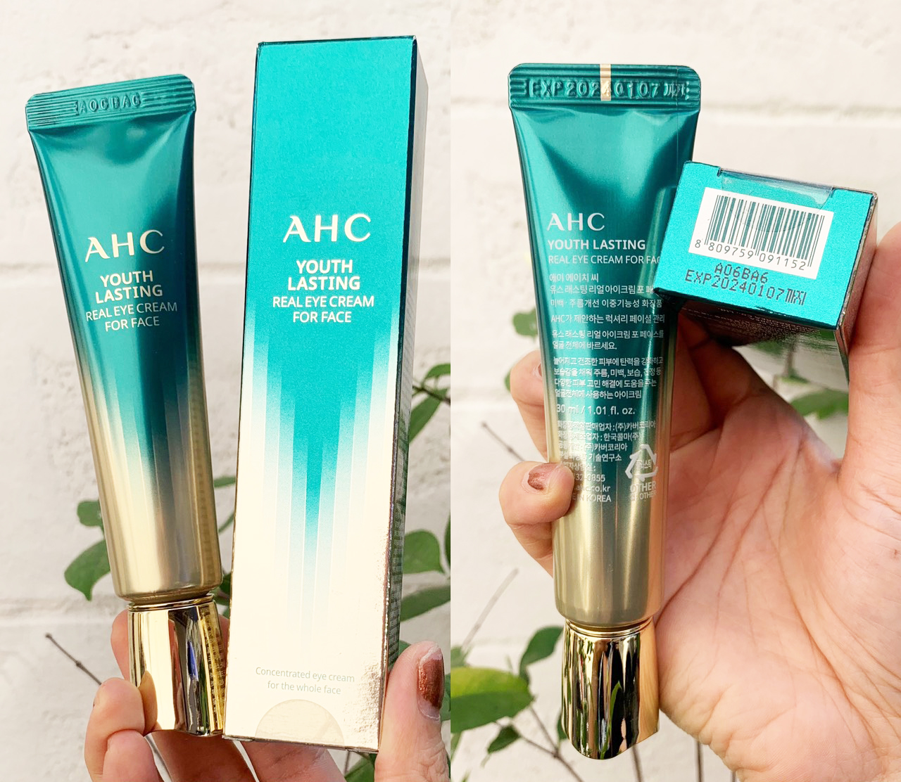 สูตรใหม่ AHC Youth Lasting Real Eye Cream For Face 30ml.