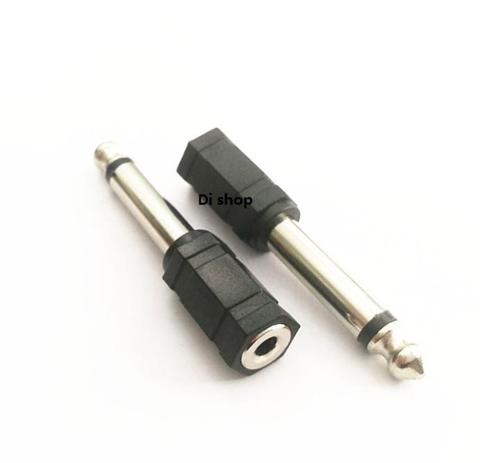 Jack Converter Adapter 3.5mm to 6.35mm แจ็คอะแดปเตอร์แปลง （mono）