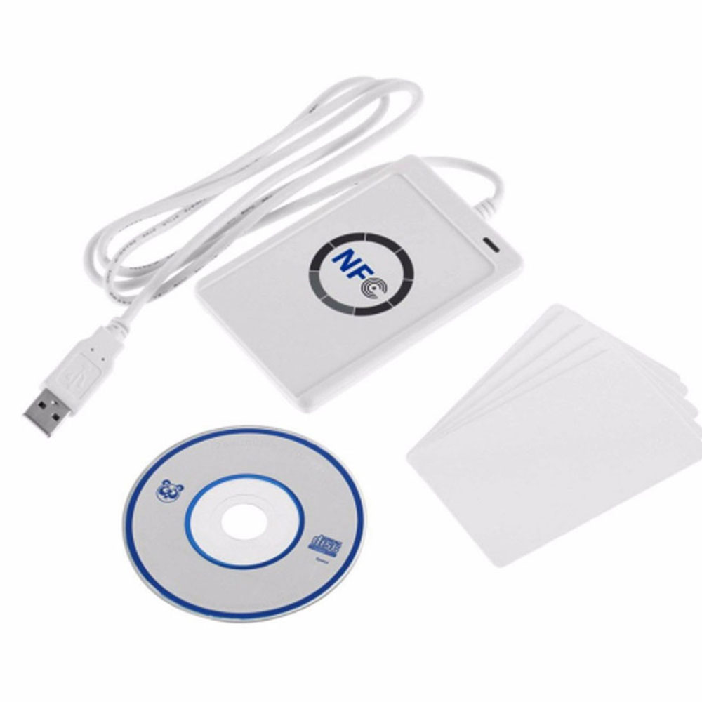 ACR122U RFID Smart Card NFC Reader Writer Copier Duplicator Writable ...