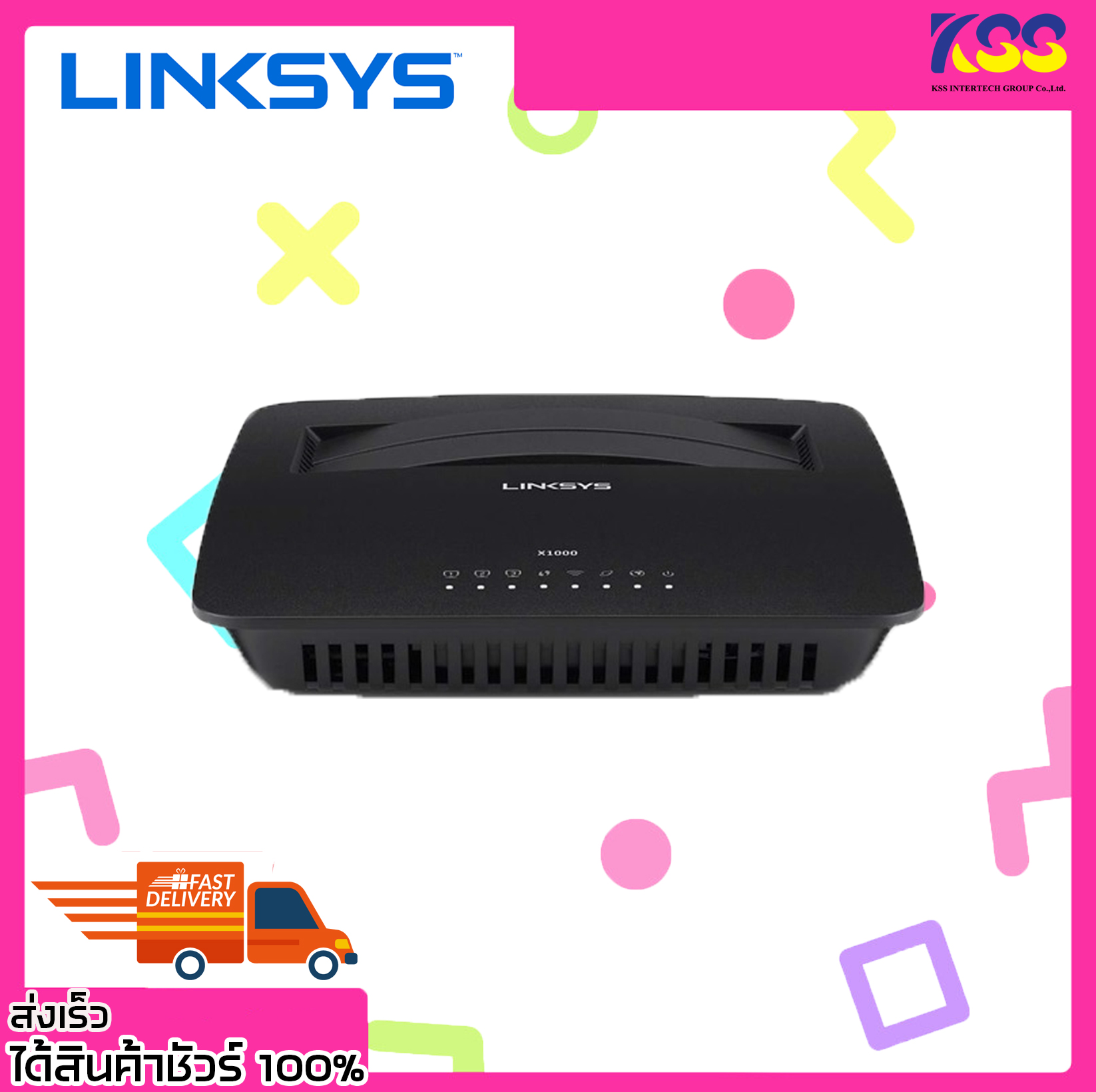 โมเด็มเราเตอร์ Linksys ADSL2+ Wireless Modem Router รุ่น X1000 พร้อมส่ง ...