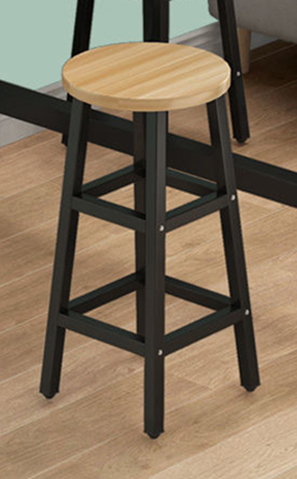 CJ โต๊ะบาร์ โต๊ะบาร์ไม้ทรงสูง ขาเหล็กสีดำ พร้อมชุดเก้าอี้ ครบเซ็ต มีให้เลือกหลายสีหลายขนาด ขาเหล็กแข็งแรง