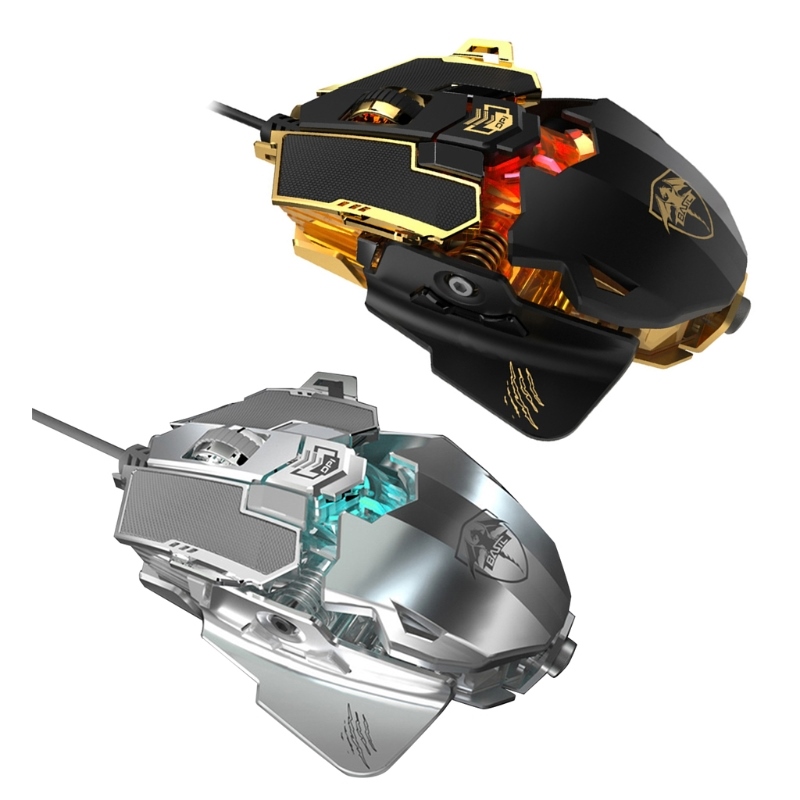 4 Gear DPI Adjustable Wired Programmable Mechanical Mouse RGB Gaming ...