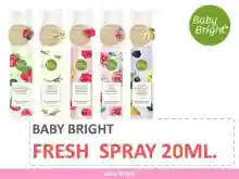 ภาพขนาดย่อของภาพหน้าปกสินค้าBaby Bright Body Mist Fresh Spray 20g เบบี้ไบร์ท บอดี้ มิสท์ สเปรย์น้ำหอม จากร้าน Recob บน Lazada ภาพที่ 3
