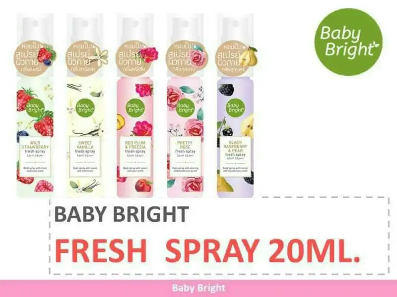 ภาพสินค้าBaby Bright Body Mist Fresh Spray 20g เบบี้ไบร์ท บอดี้ มิสท์ สเปรย์น้ำหอม จากร้าน Recob บน Lazada ภาพที่ 3