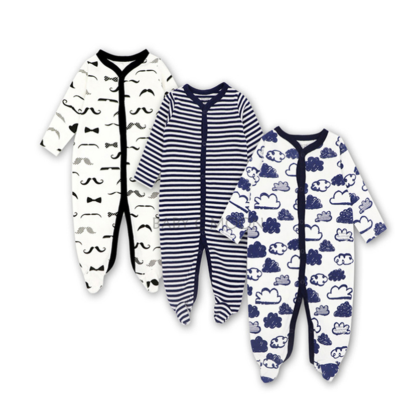 ชุดหมีคลุมเท้า/บอดี้สูท/ชุดเด็กอ่อน/baby romper/pajamas