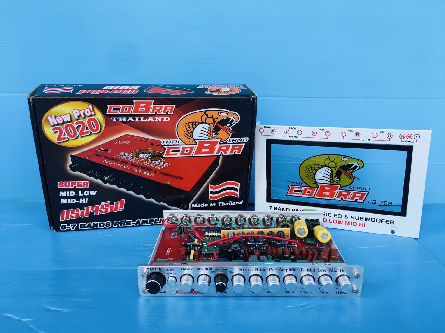 Super Mo ปรีโมคอบร้า 2020 CB-789 ตูดทิฟฟานี่ 7 แบนด์ แยก ซับอิสระ ตัวใหม่ล่าสุด แนวเสียง SQL งานโมประกอบไทย จำนวน 1 ตัว
