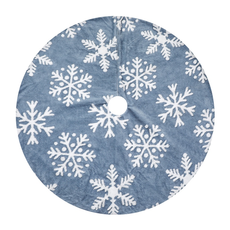Christmas Tree Skirt - Snowflake Tree Skirt Xmas Tree Carpet Mat for Christmas Decoration Indoor Outdoor