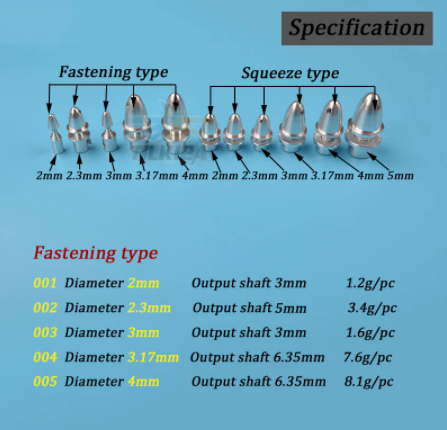 YOUCUN 5ชิ้น/ล็อตอลูมิเนียม RC หัวกระสุนอลูมิเนียมอะแดปเตอร์สำหรับ Brushless เสามอเตอร์