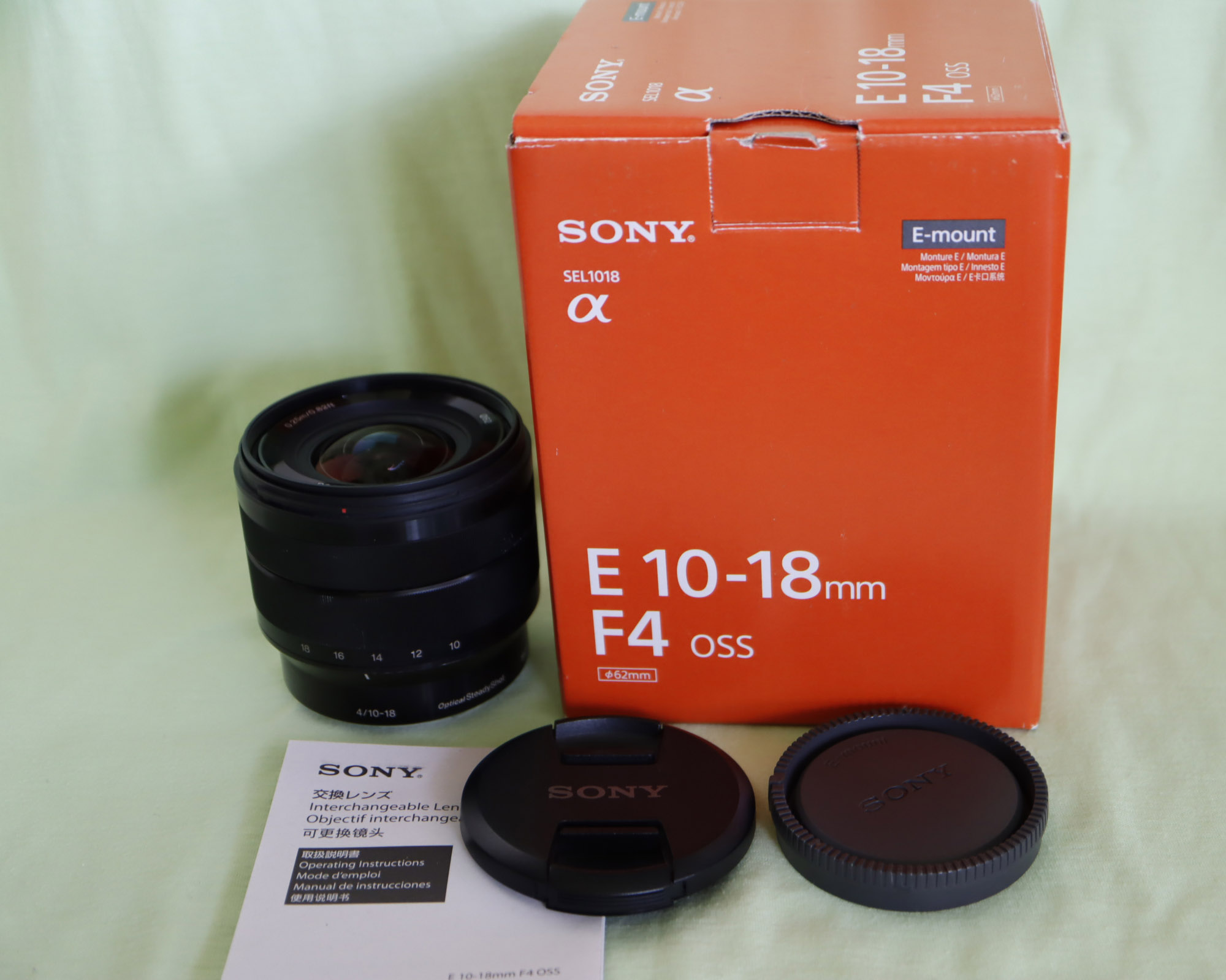 SONY E 10-18mm f4 OSS SEL1018