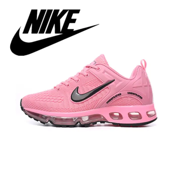 on running shoes pink