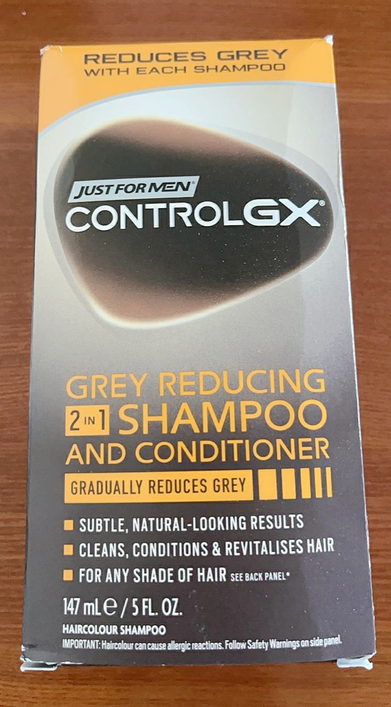 Spot Just For Men Control Gx 2in1 5oz Shampoo Conditioner Grey