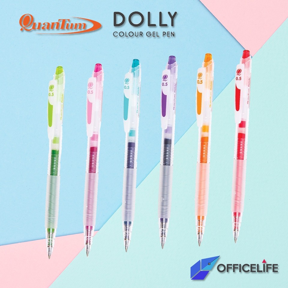 ปากกาเจลสีควอนตั้ม Dolly Daiichi Colour Gel Pen Quantum
