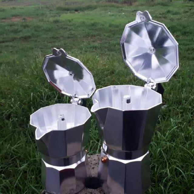 MOKA POT หม้อต้มกาแฟ สไตล์อิตาลี  Aluminium Moka Pot 3- 6 CUPเครื่องชงกาแฟ เครื่องชงน้ำ เครื่องทำกาแฟ ที่ชงกาแฟ เครื่องทำกาแฟอัตโนมัติ เครื่องทำกาแฟแบบพกพา เยือกชกกาแฟ ของแท้