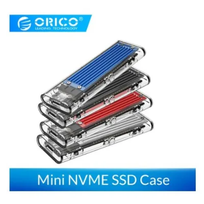 คุณภาพดี ORICO M2 Case 10 Gbps NVME SSD Enclosure M.2 to USB Type C Transparent Hard Drive Enclosure for NVME PCIE จัดส่งฟรี