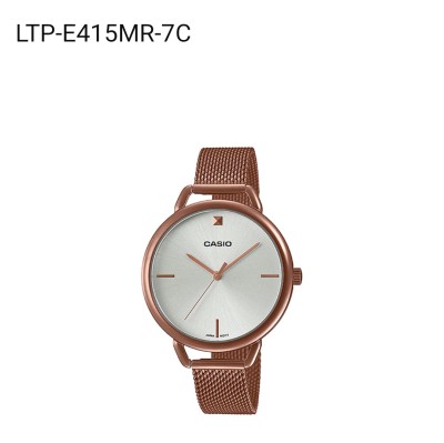 Casio แท้100% นาฬิกาผู้หญิง รุ่น LTP-E415MR-7C Casio แท้100% นาฬิกาผู้หญิง รุ่น LTP-E415MR-7C