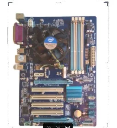 Mainboardพร้อม CPU Core i5- i3 -G620 +พัดลม+ Gigabyte GA-P75-D3 Socket1155 DDR3 มี mSATA SSDs  มีฝาหลัง สินค้าสภาพสวยๆ ตามรูปปก (เลือกสเปคก่อนสั่งซื้อ)ฟรีค่าส่ง