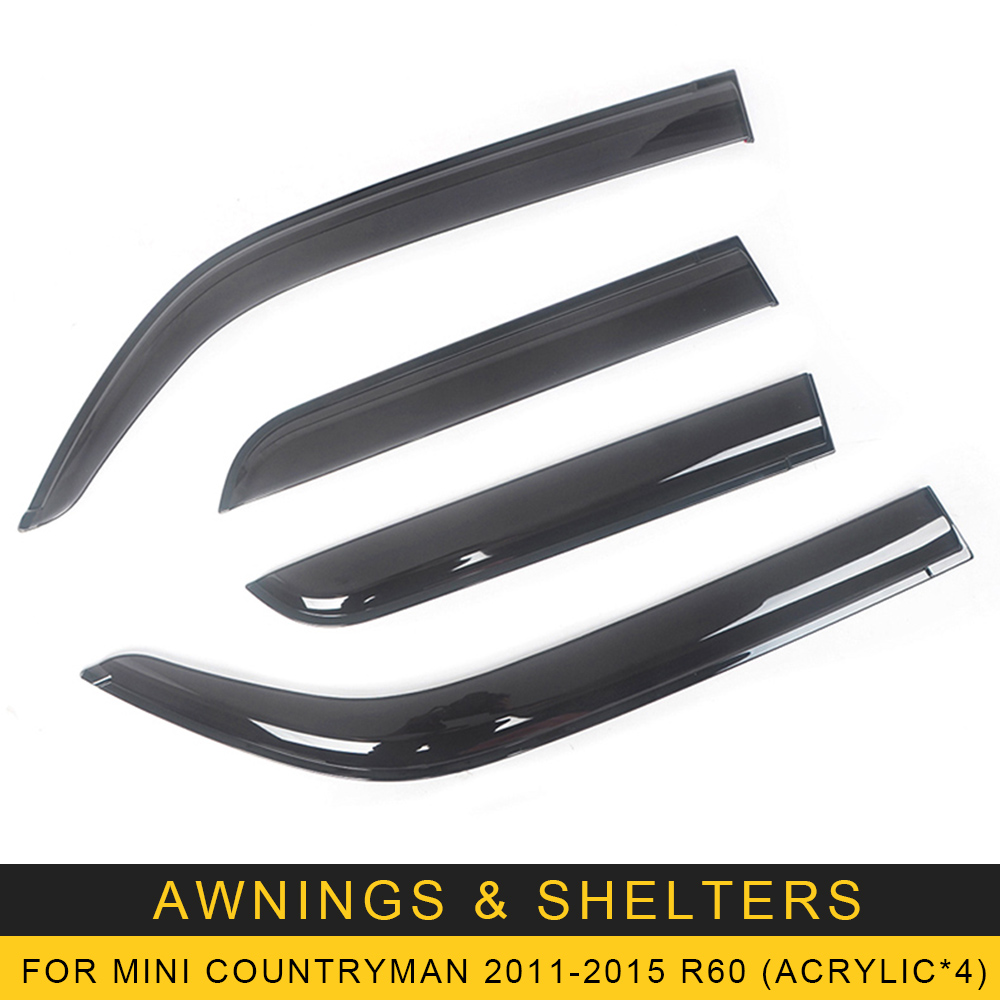 สำหรับ Mini Countryman 20112015 R60อัตโนมัติสีดำติดฟิล์มรถด้านข้าง